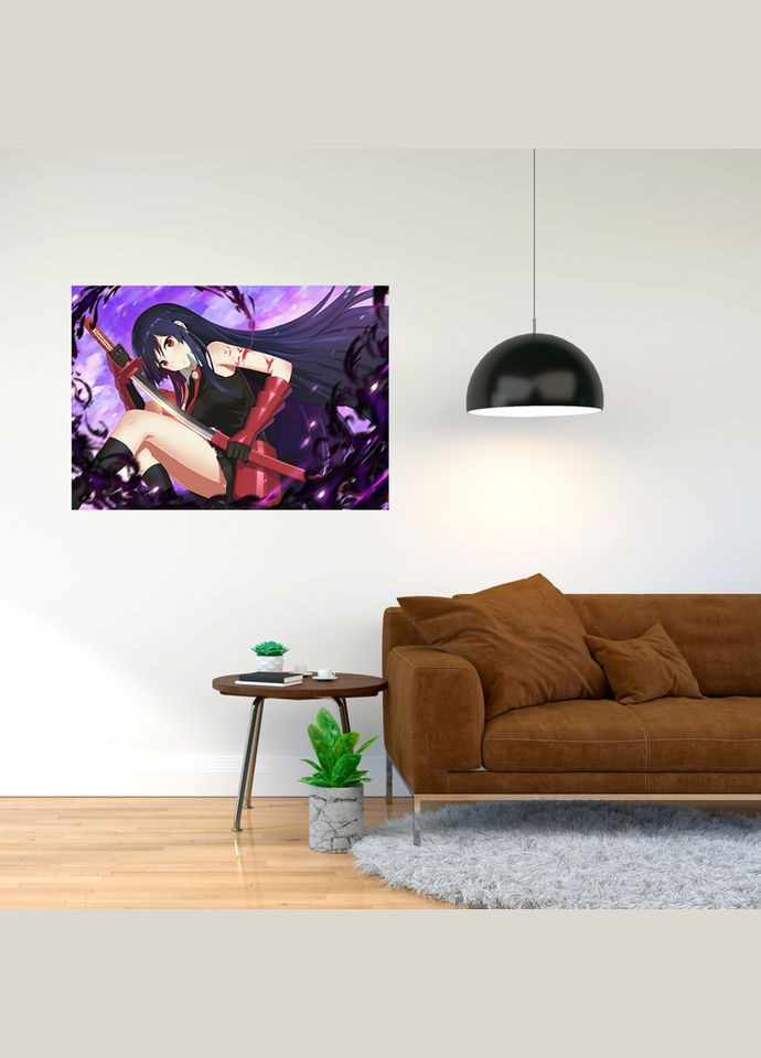 Плакат с принтом Akame ga Kill! Акаме га киру! A2 А0 Кавун постер (316210431)