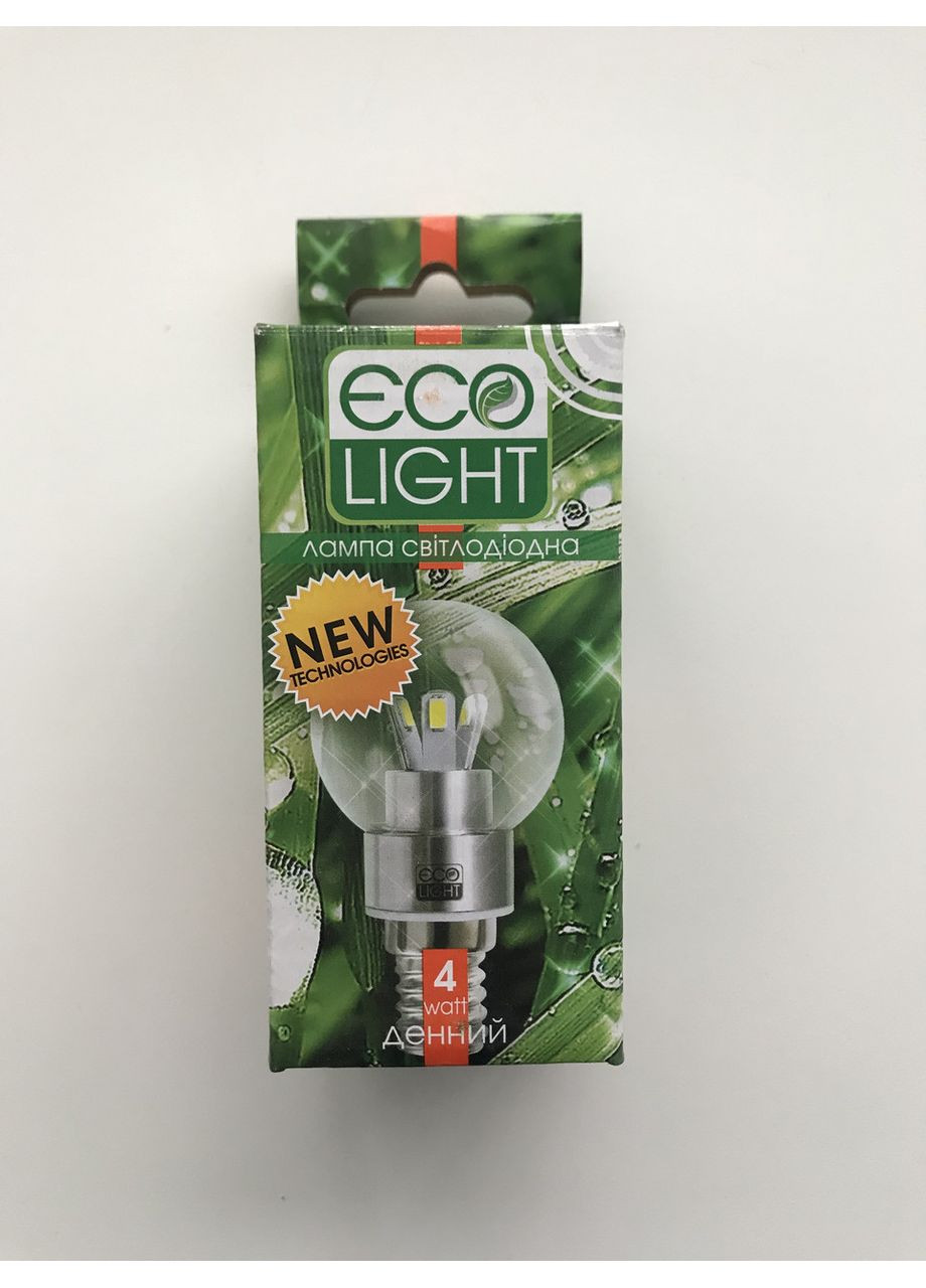 Світлодіодна лед LED лампа 4вт 4W 4ват Е14 4000К куля білий нейтральний денний колір Ecolight (369369527)