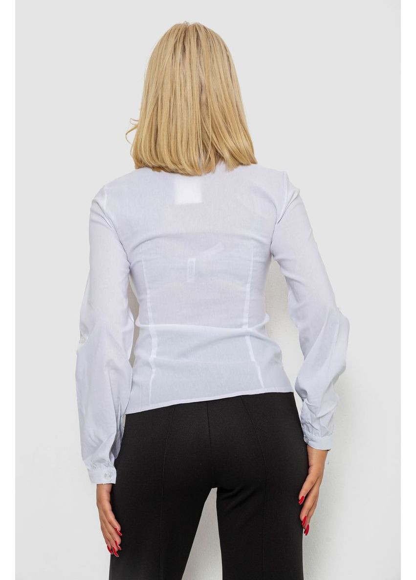 Белая блуза классическая с вышивкой Ager 230R03-1