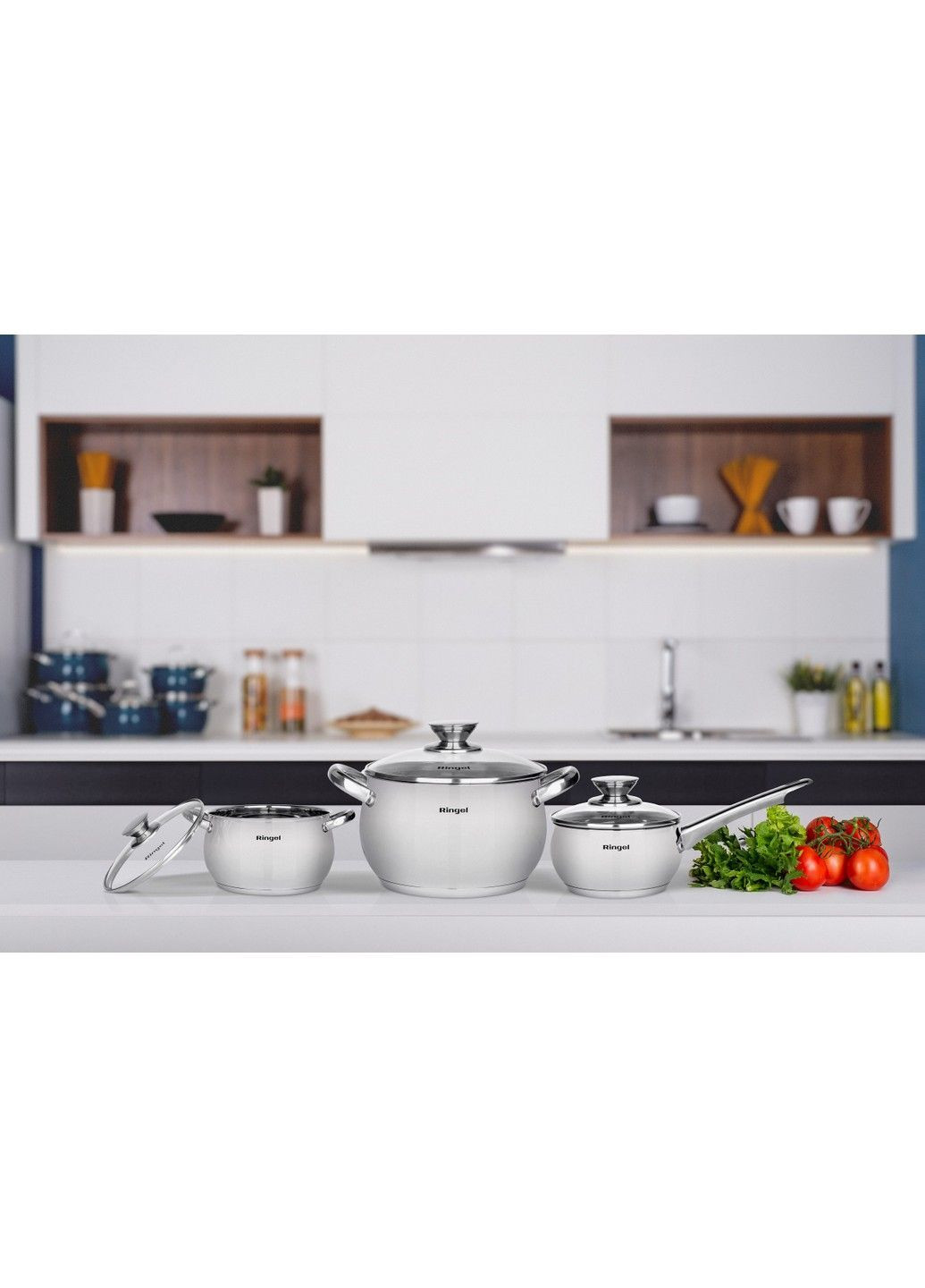 Кастрюля Riegel 22 см (4.75 л) с крышкой (RG 2016-22) Ringel (365277664)