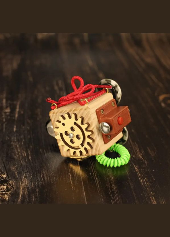 Розвиваюча іграшка Бізікуб "Дорожній" TG200139 5х5х5 см Temple Group (311290885)