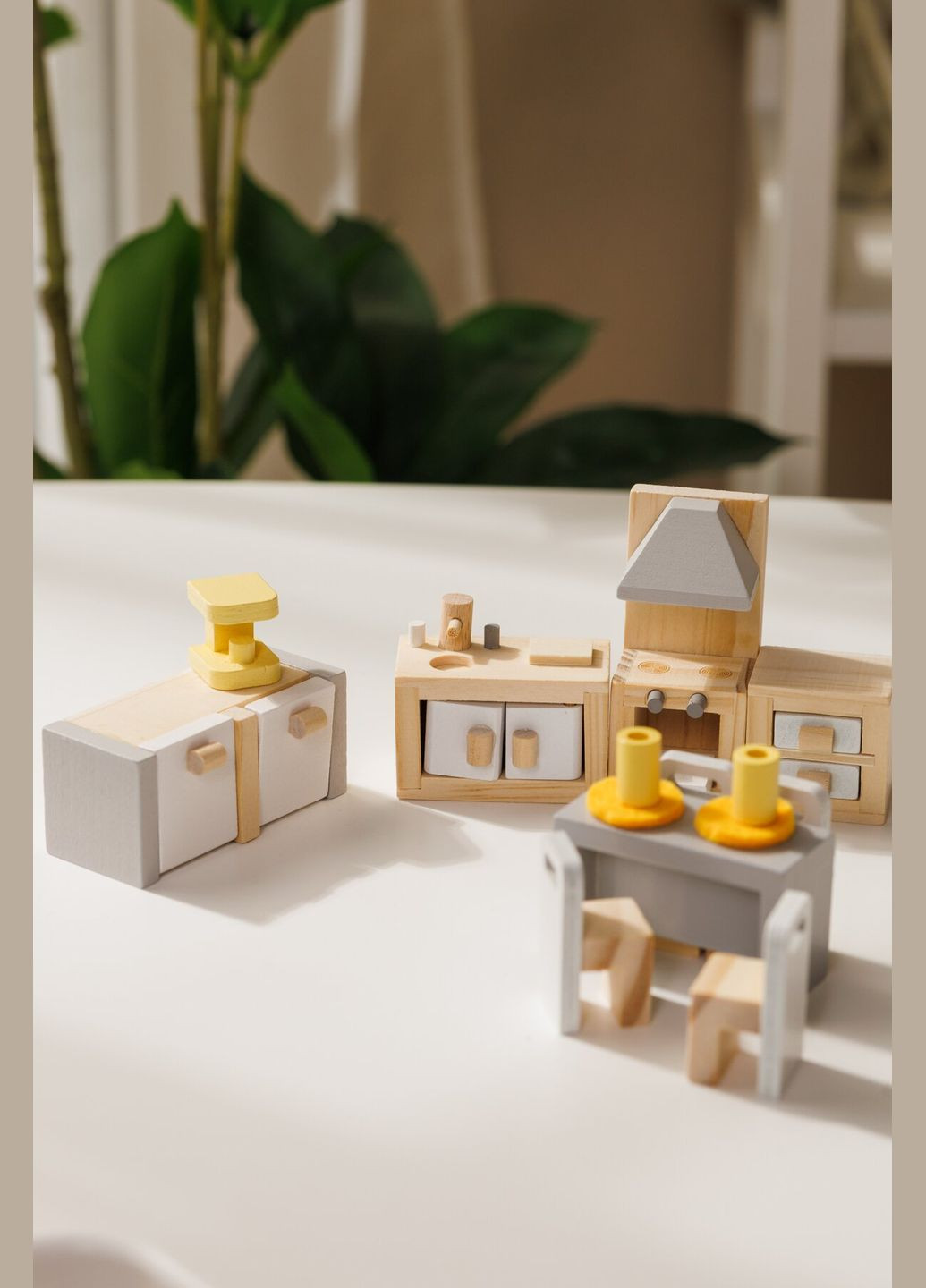 Деревяні меблі для ляльок Кухня та їдальня 44038 (6971608440380) shop (6971608440380) Viga Toys (362917828)
