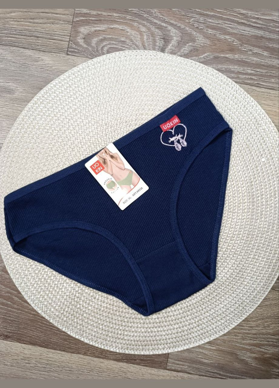 Трусы женские, рубчик, низкие, полномерные UOKIN (331155519)