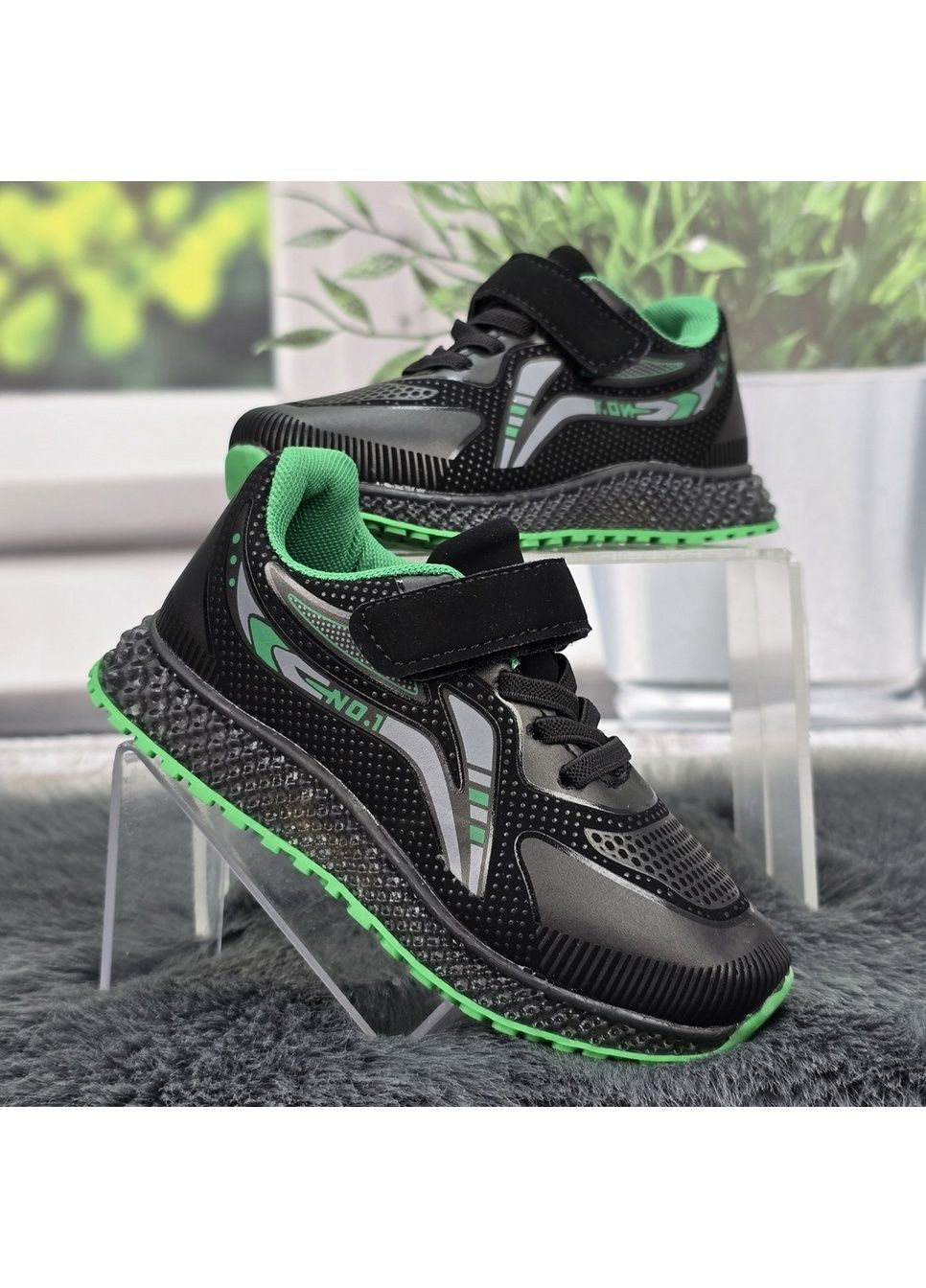 Зеленые демисезонные кроссовки детские для мальчика Paliament