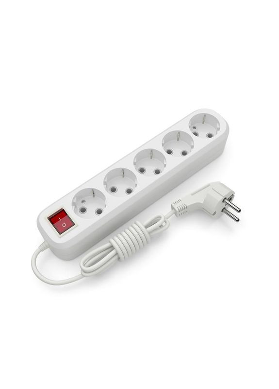 Подовжувач блоковий (ABS) 5гнізд 3м із заземленням та вимикачем C-ES-1814 ELECTRUM (370621434)