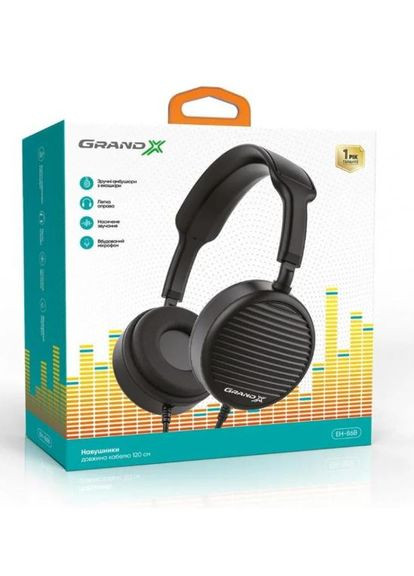 Навушники EH-86B Black дротові Grand-X (339082089)