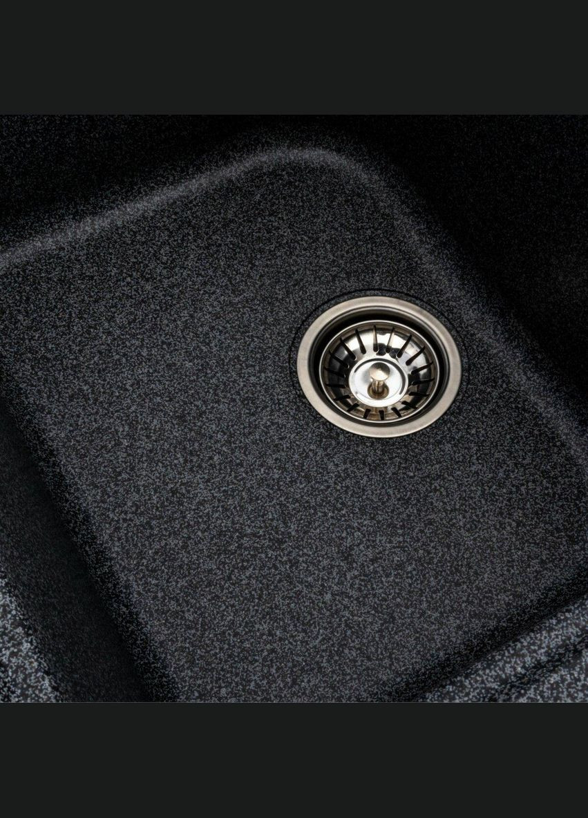 Гранітна мийка для кухні 7950 Equatoria матовий Графіт Platinum (342071597)
