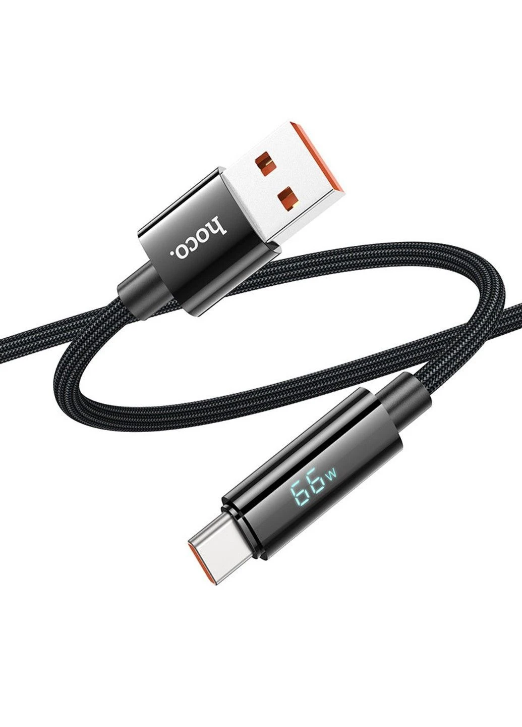 Дата кабель U125 Benefit 5A USB to Type-C with display (1.2m) Hoco (400158977)