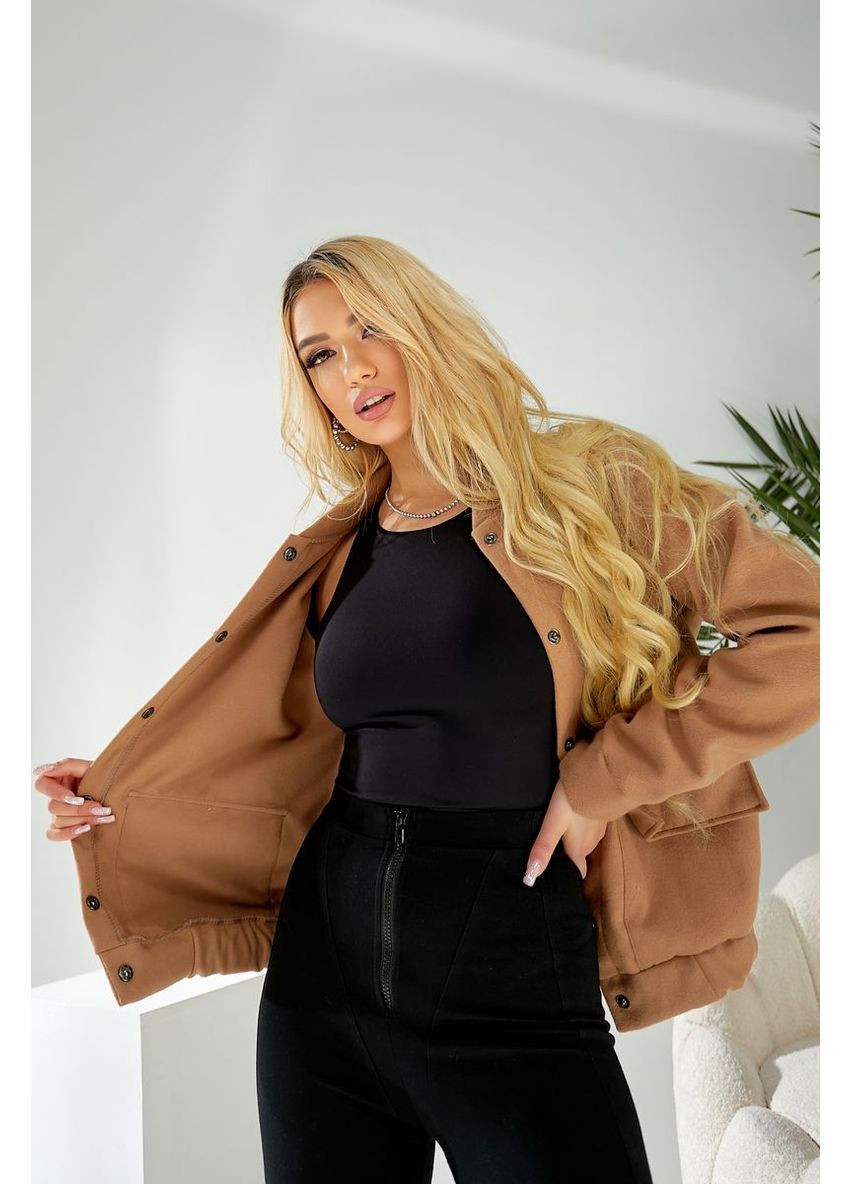 Бомбер жіночий штучний кашемір Ager (364672674)