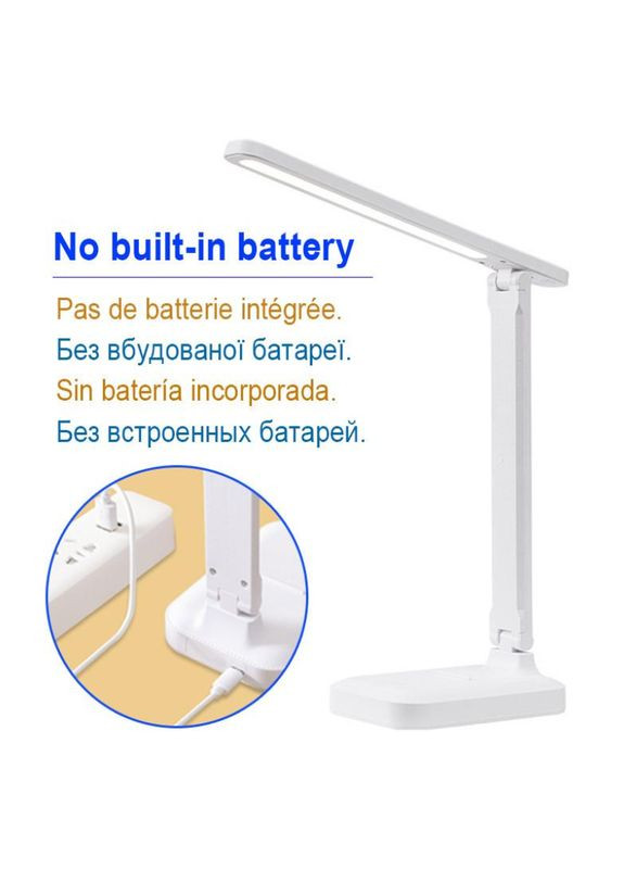 Світлодіодний настільний LED світильник 869B від USB 5V білий УНИВЕРСАЛ (300232490)