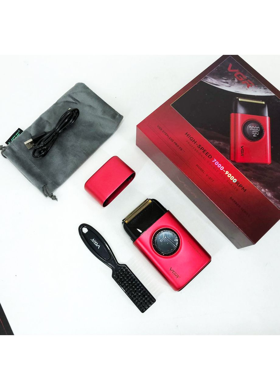 Чоловічий набір для стрижки волосся акумуляторний V-377, Професійна електробритва, IK-697 Суха бритва VGR (366238884)