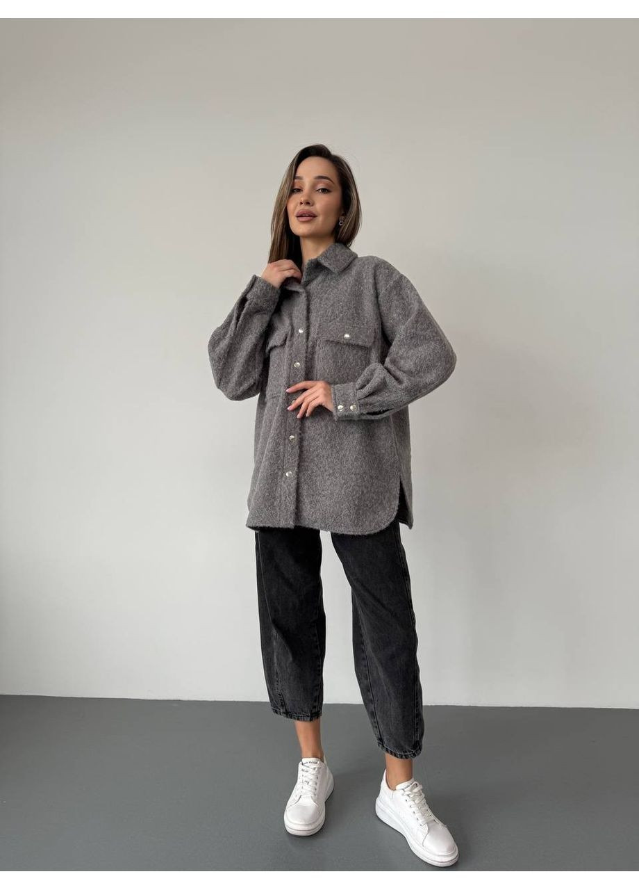 Серая рубашка Fashion