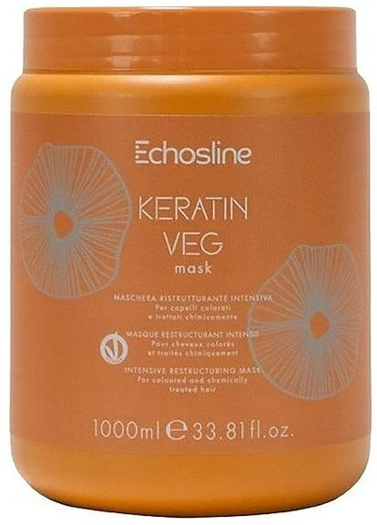 Маска для пошкодженого волосся Keratin Veg Mask 300ml (2-1176003) Echosline (380134705)