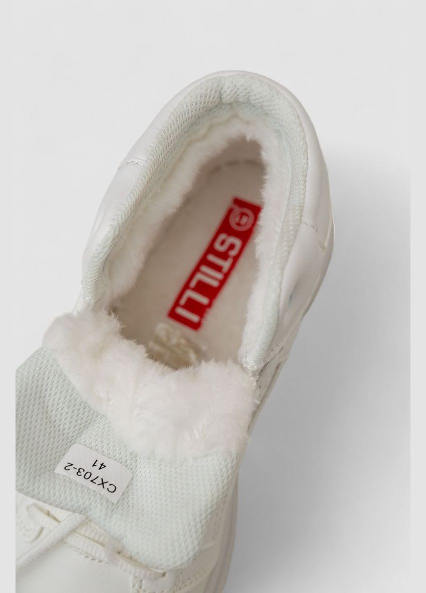 Білі всесезон кросівки чоловічі зимові на хутрі, колір білий, 248rcx703 Stilli