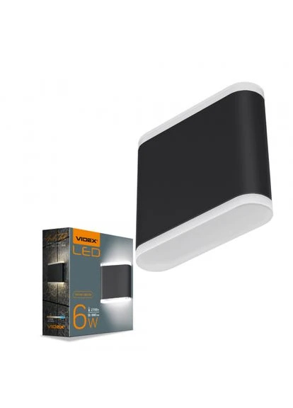 LED Светильник архитектурный AR06 IP54 6W 2700K черный Videx (380066074)