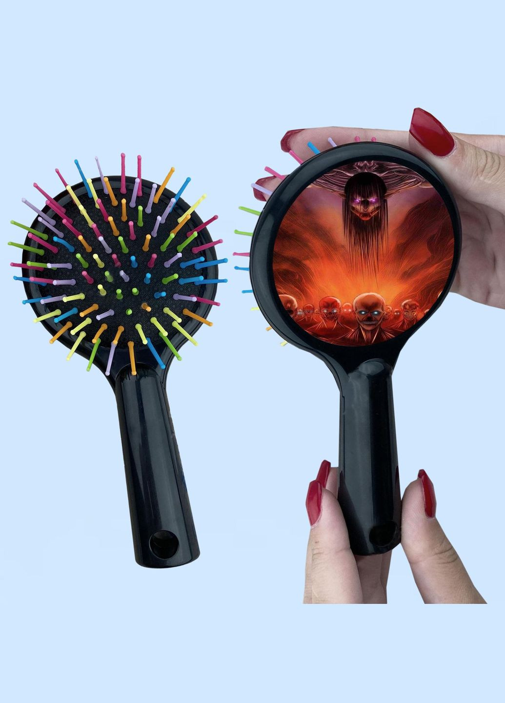 Гребінець для волосся Аніме Атака Титанів #0004 чорний No Brand (315042743)