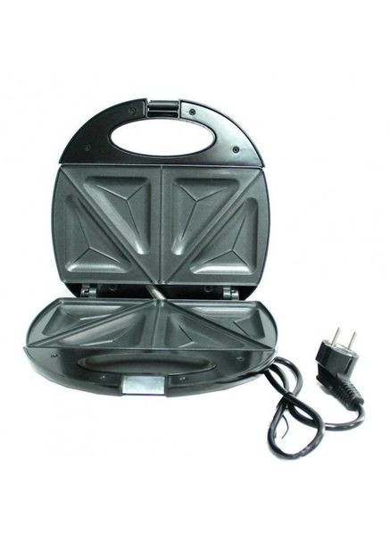 Сэндвичница бутербродница 4 отделения с антипригарным покрытием CB1069 Черная Crownberg (306716680)