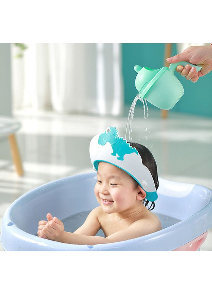 Защитный детский козырек для мытья головы RKG-22609 Дино Голубой No Brand (367959613)