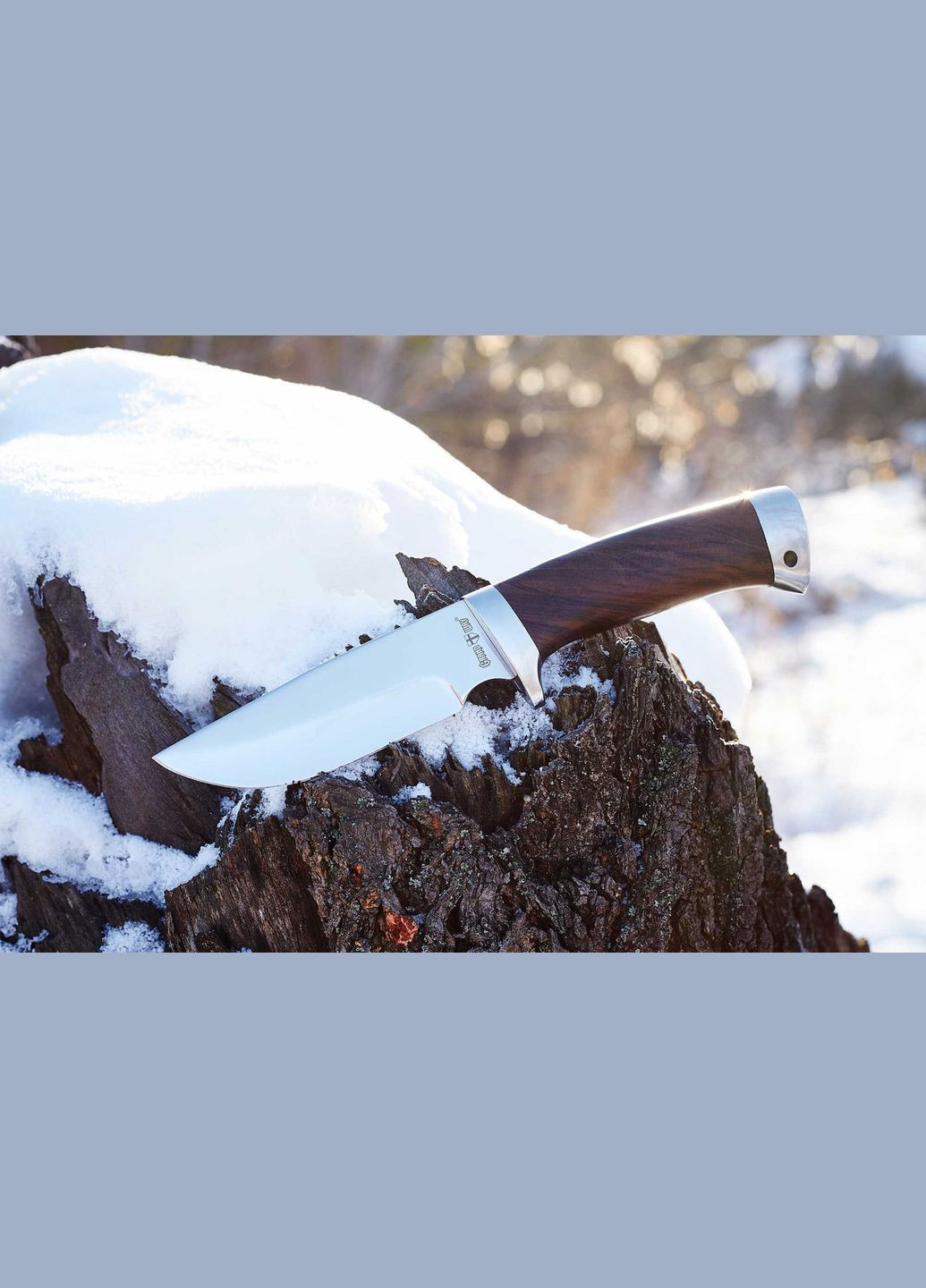 Нож охотничий с широким мечом и деревянной рукоятью. Сталь 440C 13ACWP Grand Way (370770519)