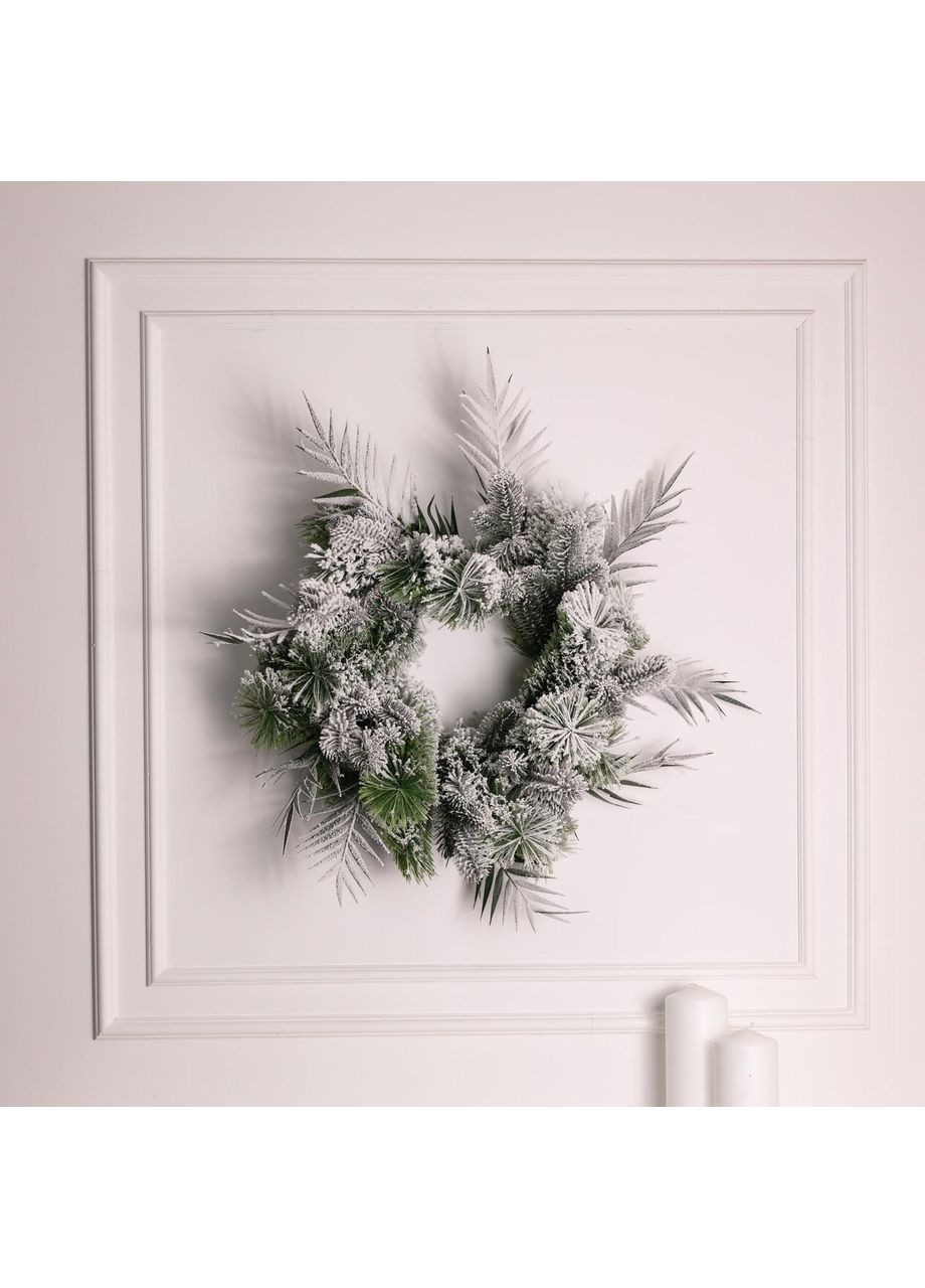 Штучний різдвяний вінок Засніжений Святковий 60 см TD-VINSN LUGI (368767401)