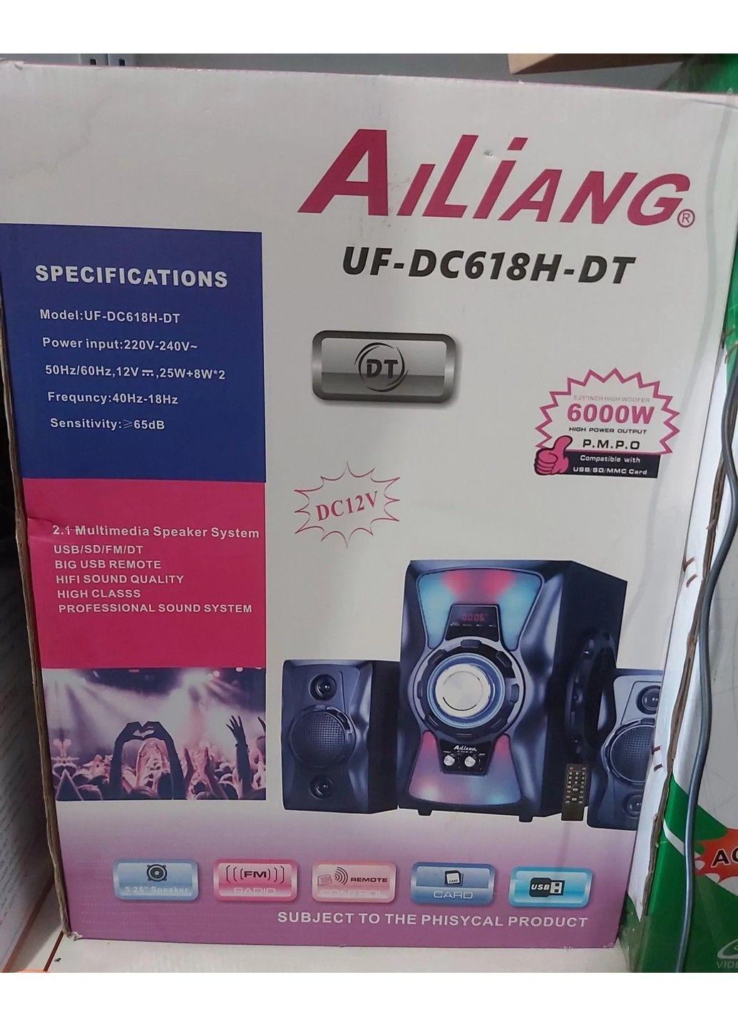 Бездротова акустична Bluetooth система Ailiang UF-DC618H-DT 2.1 No Brand (332635589)