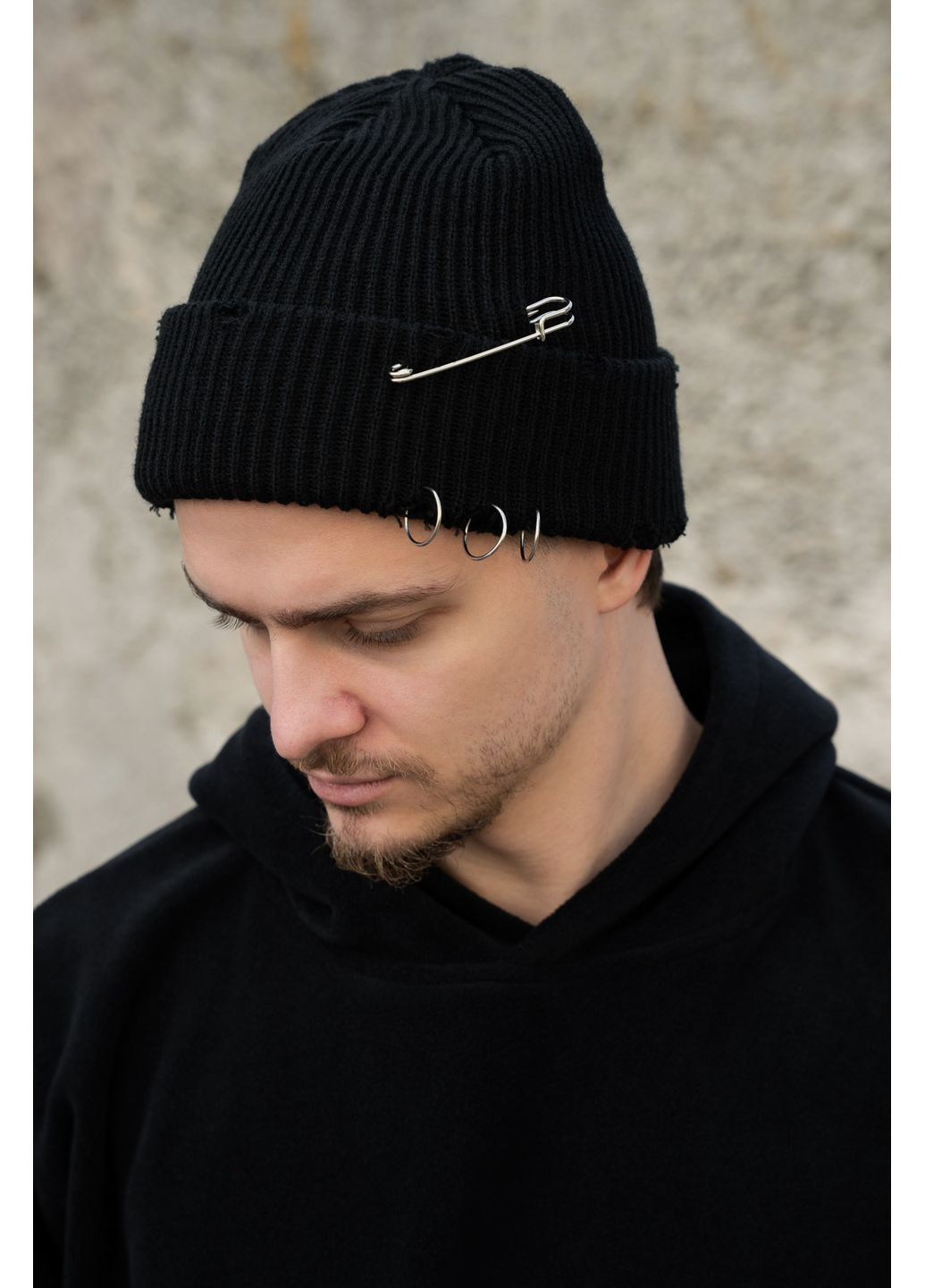 Подовжена Трикотажна Шапка Біні Докер Dominic Destroyed Without (363022178)