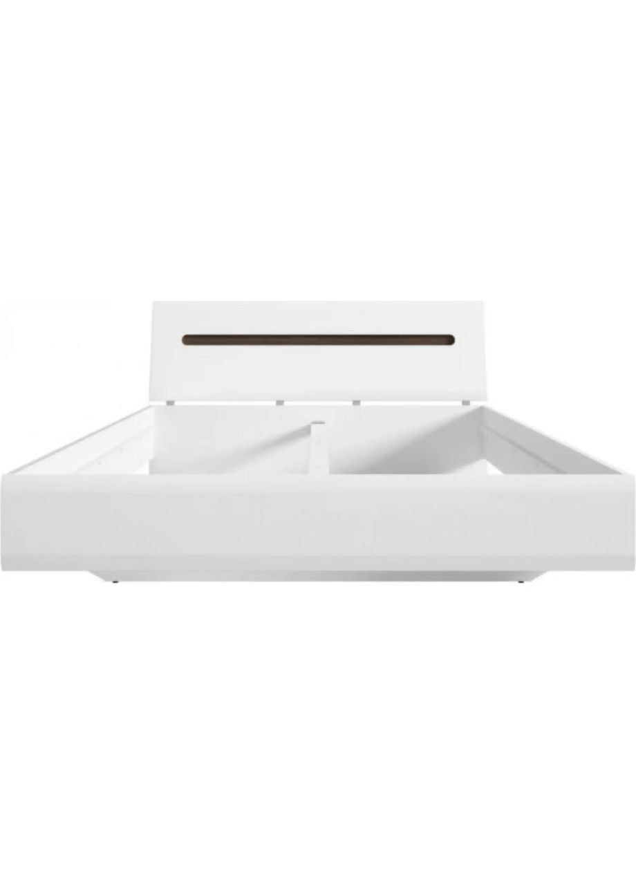 Кровать двуспальная (без основания под матрас) ВМК (БРВ) Ацтека LOZ/180 180x200 см Белый + Белый глянец (GRB1532) БРВ-Україна (315496335)