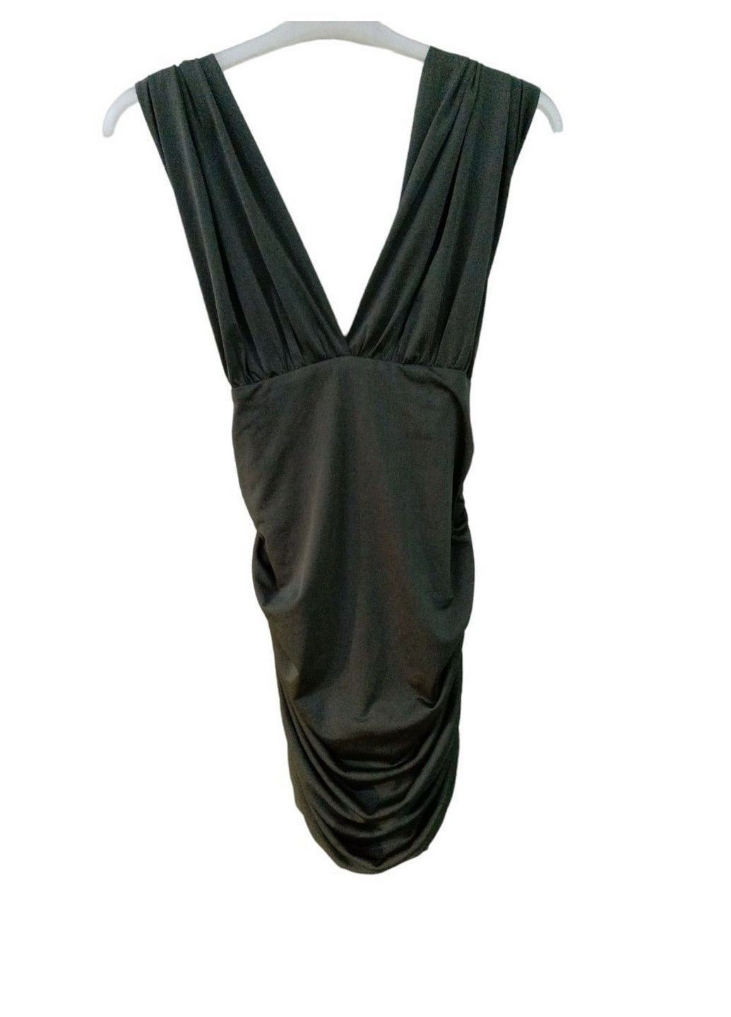 Темно-зелена кежуал сукня з мікро-дефектом Missguided однотонна