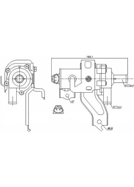 Помпа водяна TOYOTA PRIUS (NHW20) (03-) 1.5 HYBRID 831079 Nissens (366195426)