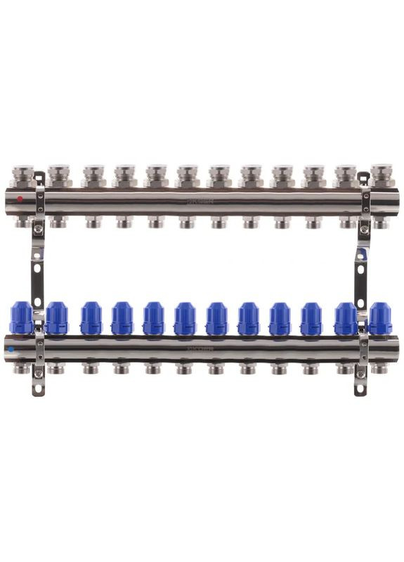 Колекторний блок з термостатичними клапанами KR.1100-12 1"x12 ways (KR2638) KOER (322005209)