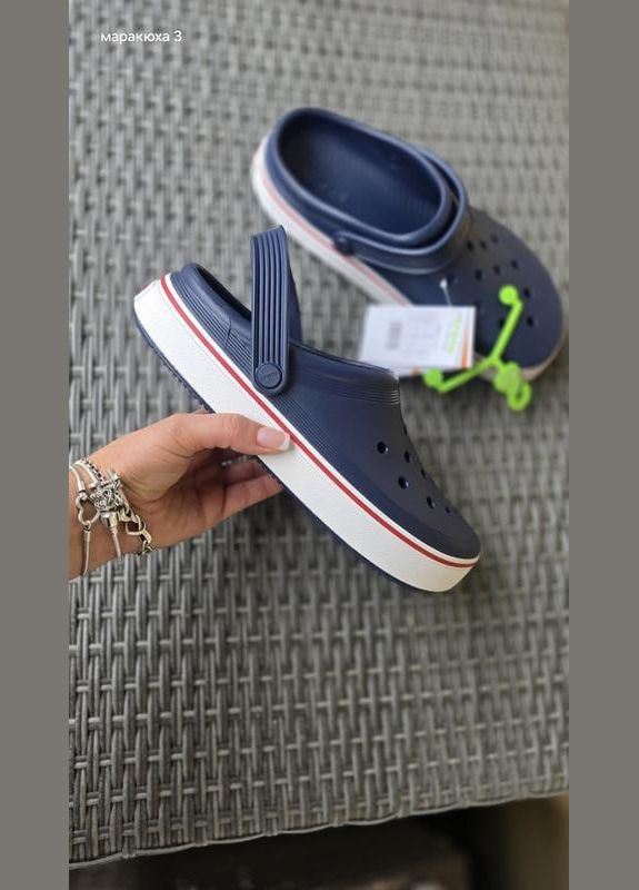 Темно-синие clog off court крокс крокбэнд офф клог Crocs
