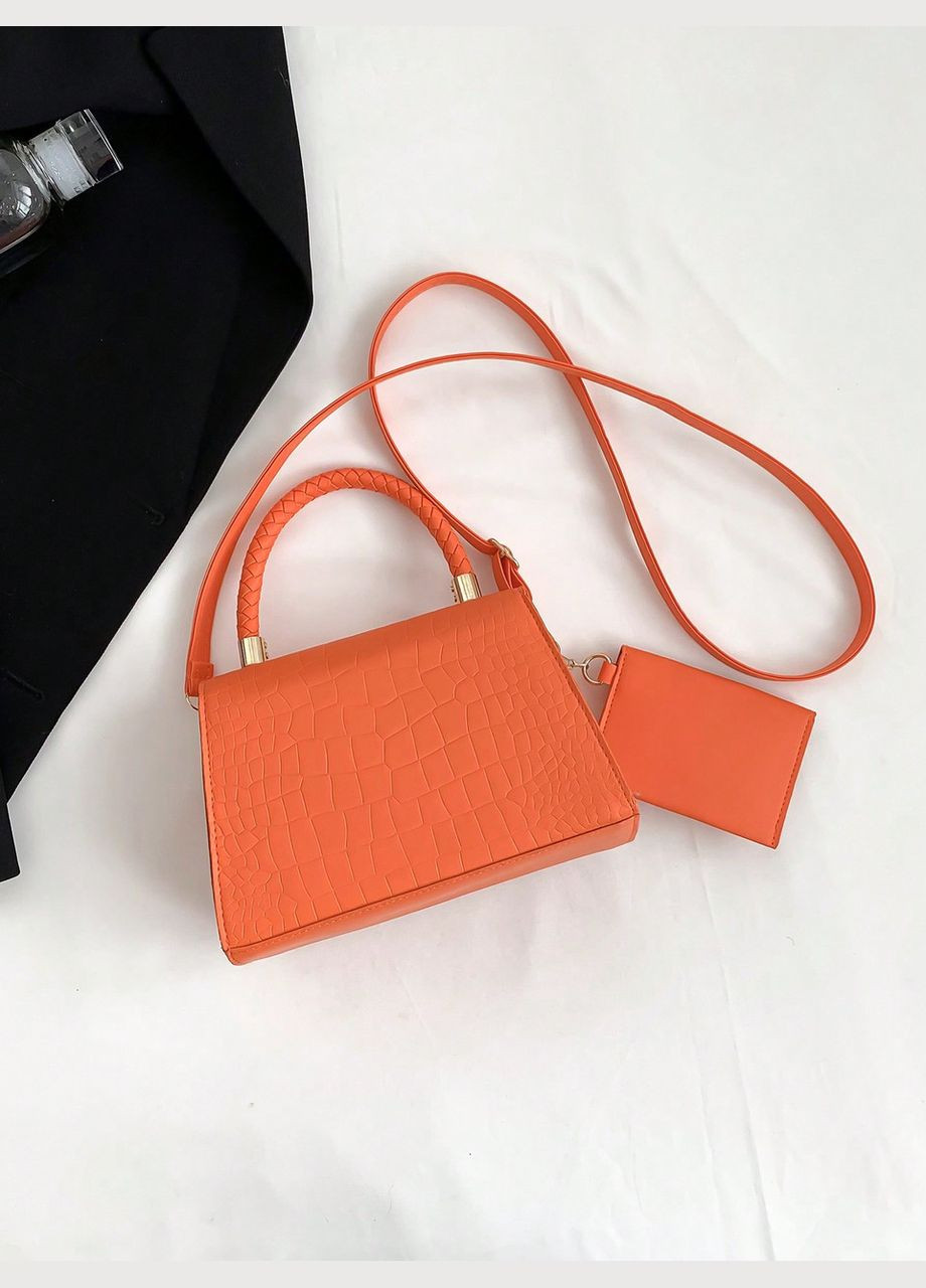 Жіноча сумка крос-боді 10494 рептилія No Brand (344446739)