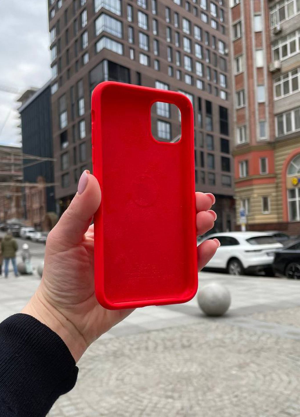 Чехол для iPhone 11 Pro Max красный Red Silicone Case силикон кейс No Brand (289754148)