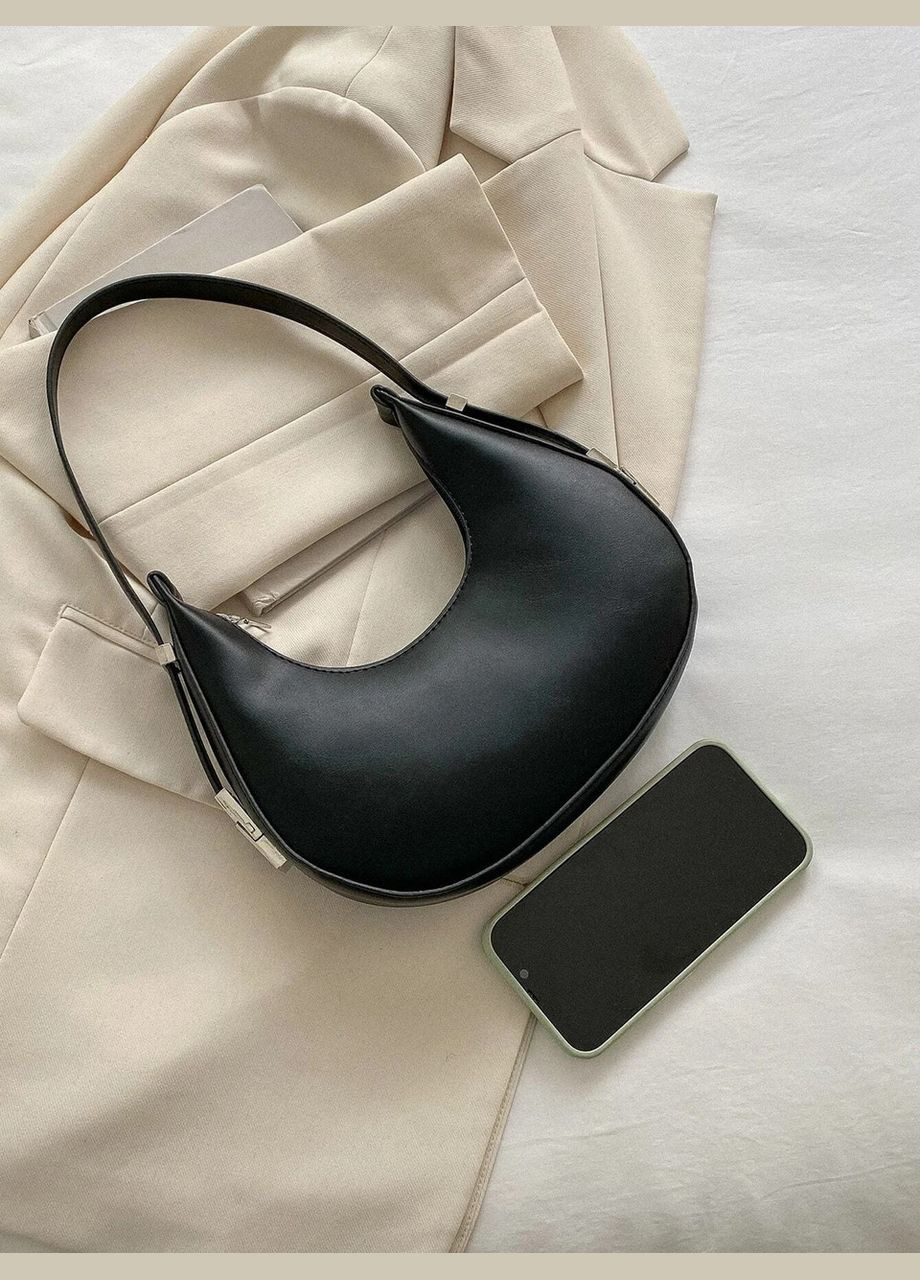 Жіноча сумка багет чорна No Brand (290665295)