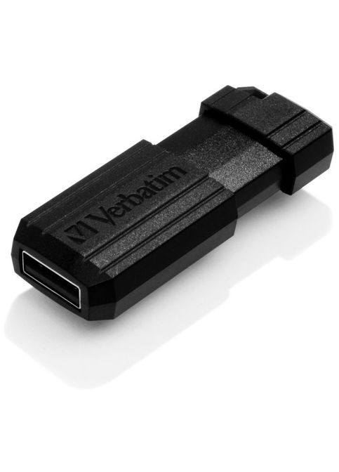 USB флеш накопичувач 64GB Store 'n' Go PinStripe Black USB 2.0 (49065) Verbatim 64GB Store 'n' Go PinStripe Black USB 2.0 (268140639)