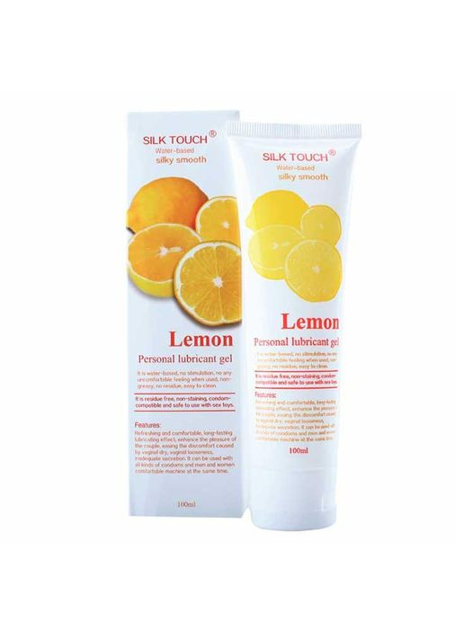 Лубрикант на водній основі "Silk Touch Lemon" 100 мл - Лимон - Інтимна змазка - (372734208)