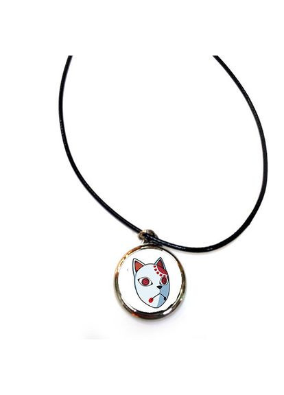 Кулон подвеска на шею "Маска лисы" Танджиро Камадо аниме Клинок рассекающий демонов (ku_048) No Brand (365755764)