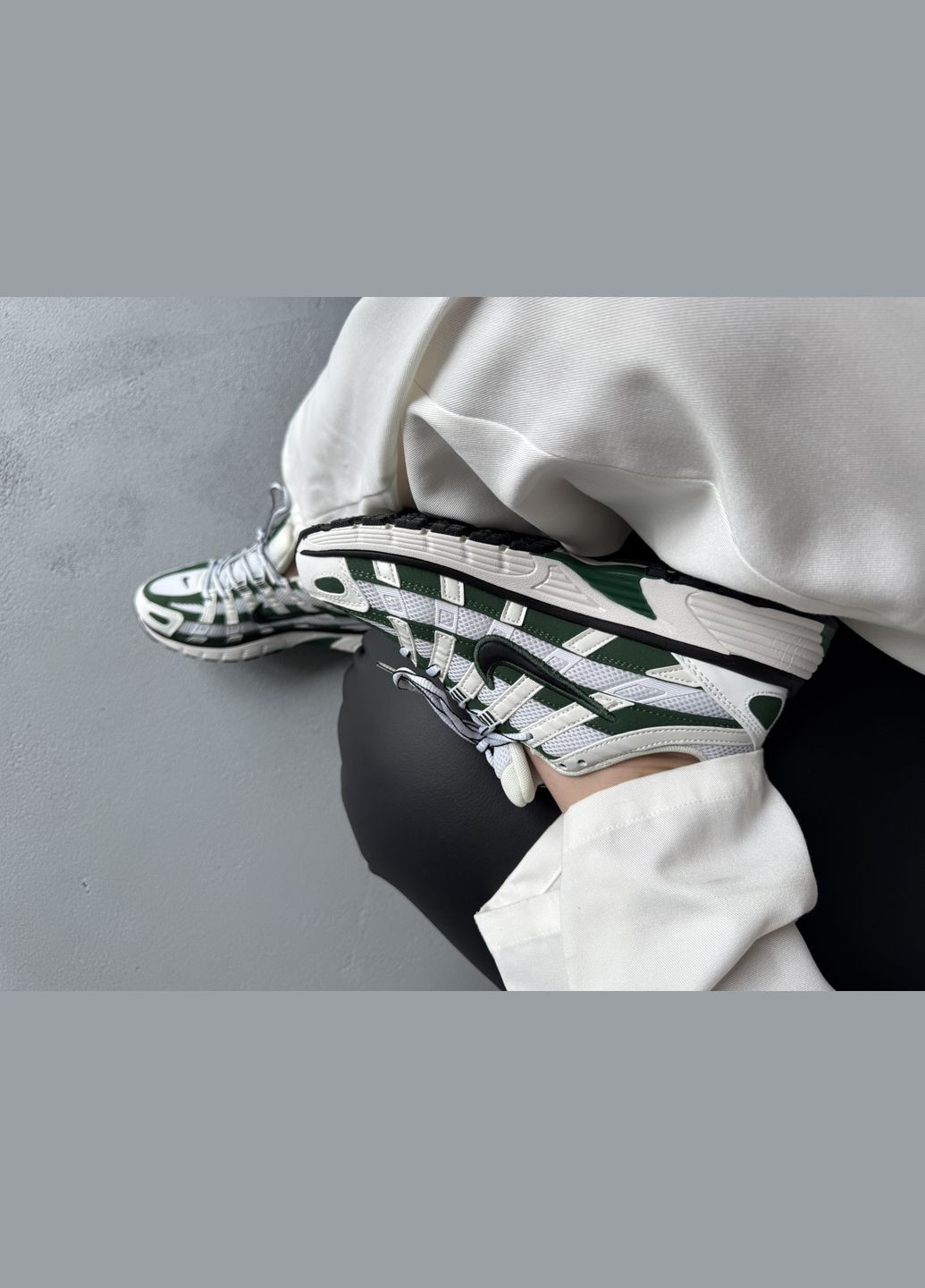 Кросівки жіночі і чоловічі Nike P-6000 White Green Black | Найк Р-6000 зелені No Brand зелені демісезони (342717942)