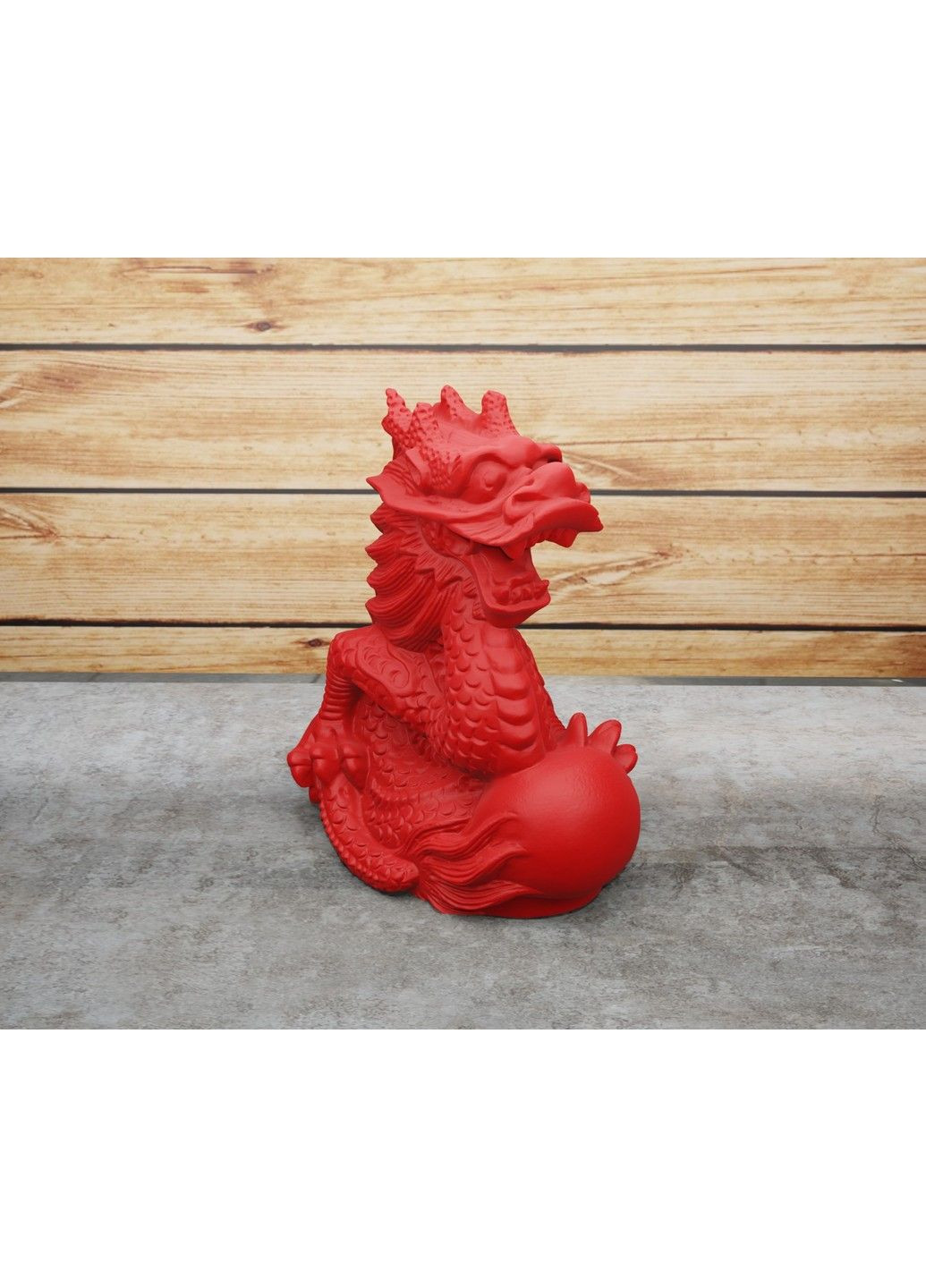 Статуетка дракона з кулею - яйцем. Символ 2024 року. Золотистий, 5 см ЗаСвіт (280940468)