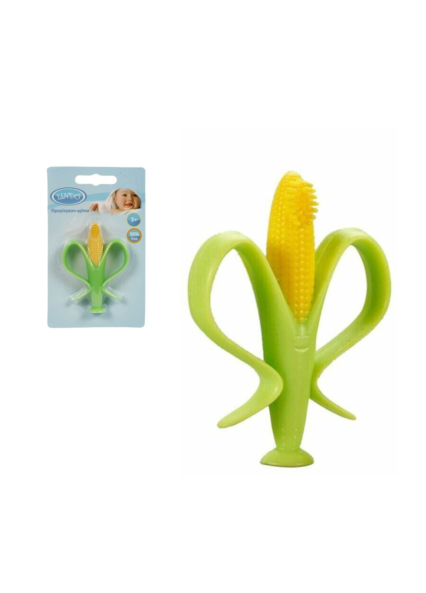 Прорезыватель для зубов Кукурузка, силиконовый DK 02 (4890211000021) Lindo (292708833)