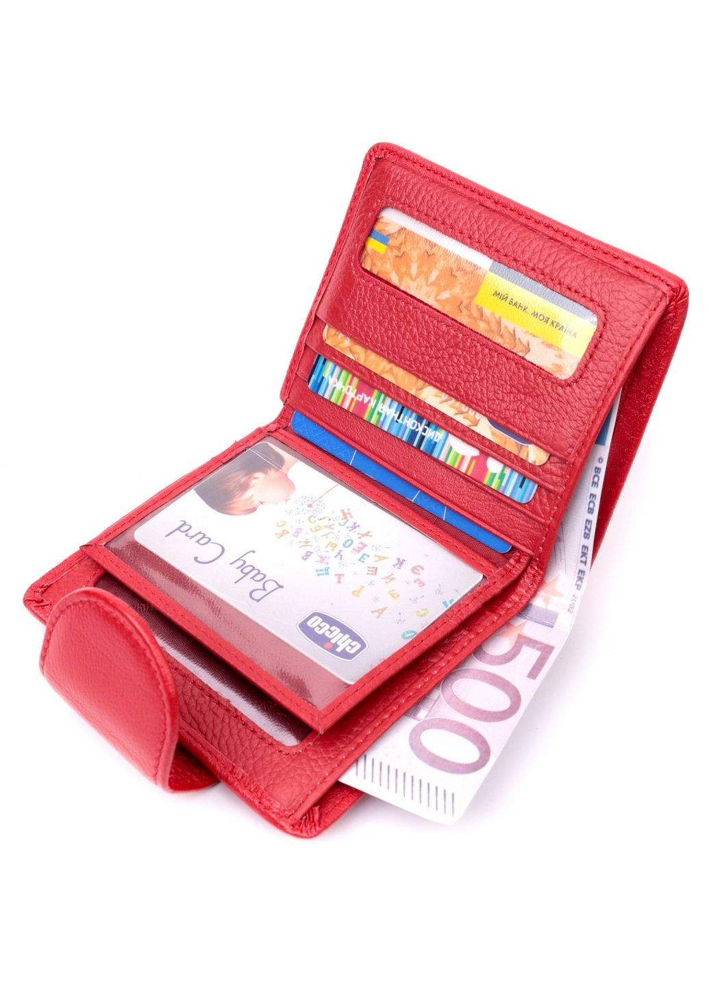 Жіночий шкіряний гаманець 9,5х11,2х1,5 см st leather (288048924)