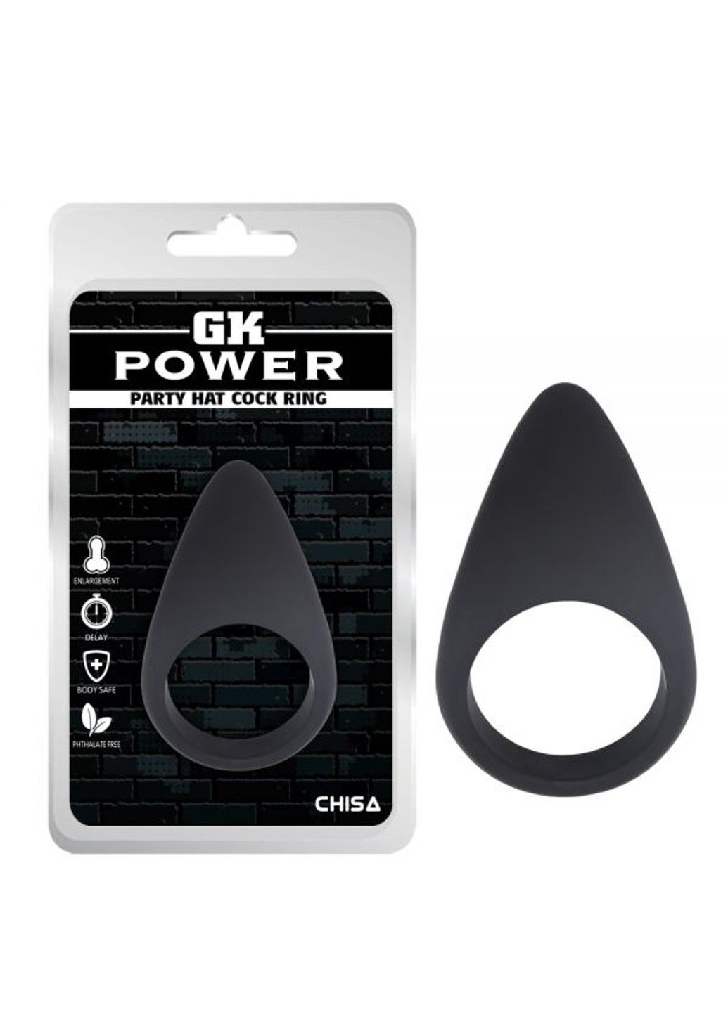 Кольцо эрекционное GK Power Party Hat со стимуляцией клитора Chisa (290278732)