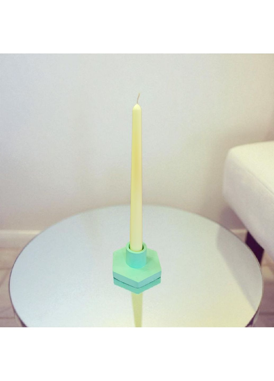 Свічки столові свічки ручної роботи витончені свічки з натурального воску екологічні стандартної висоти Handmade Studio - AV (367089377)