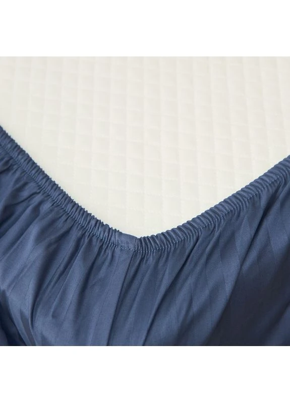 Простирадло на резинці Satin Stripe 180х190х20 см (MS-850005015) Moon&Star Delfi Blue (386591308)
