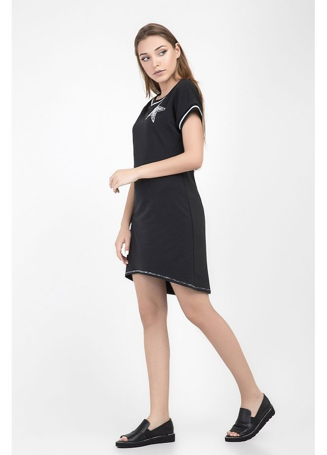 Черное платье-туника женское Bellise