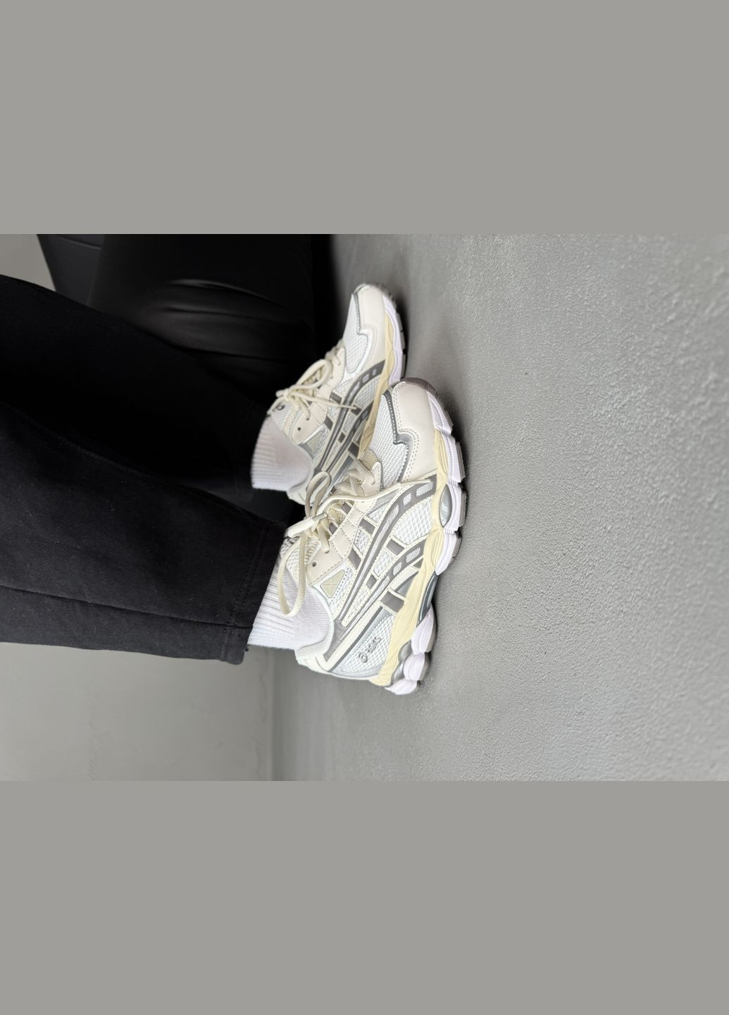 Кросівки жіночі і чоловічі Asics Gel-NYC grey beige | Асікс Гель-НЮК сірі бежеві No Brand сірі демісезони (316091162)