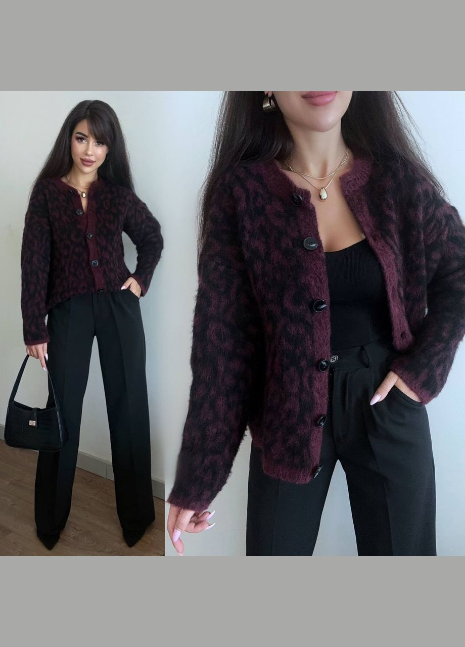 Темно-бордовый демисезонный кардиган Vakko