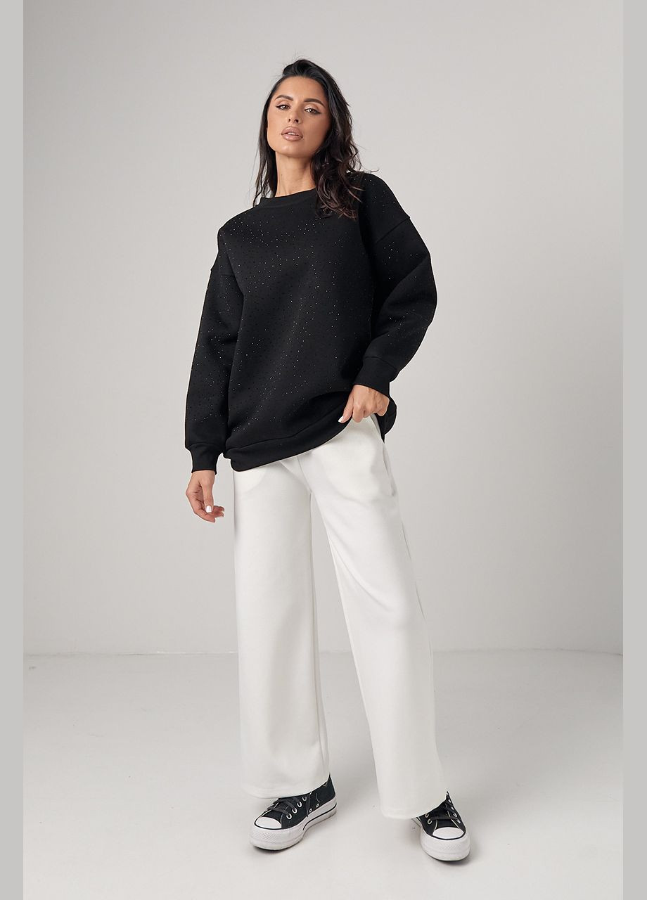 Трикотажні жіночі штани вільного фасону Lurex (300364350)