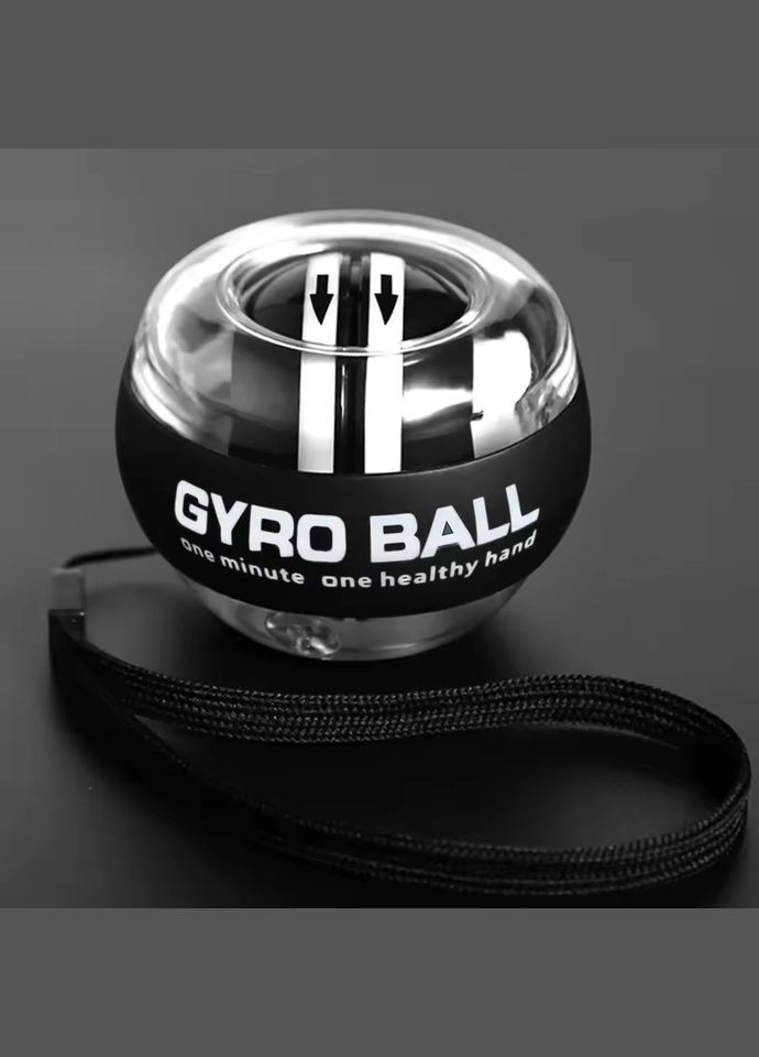 Гіроскопічний кистьовий тренажер для рук на 100 кг чорний No Brand (328262703)