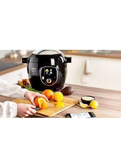 Мультиварка-скороварка Cook4me+ Connect, 1600Вт, чаша-6л, электронное управл., пластик, Tefal (344558121)
